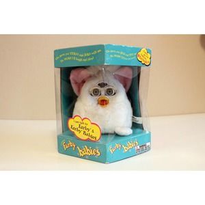 New! Electronic FURBY Babies 1999 Limited Edition sealed box # 70-940 White Blue